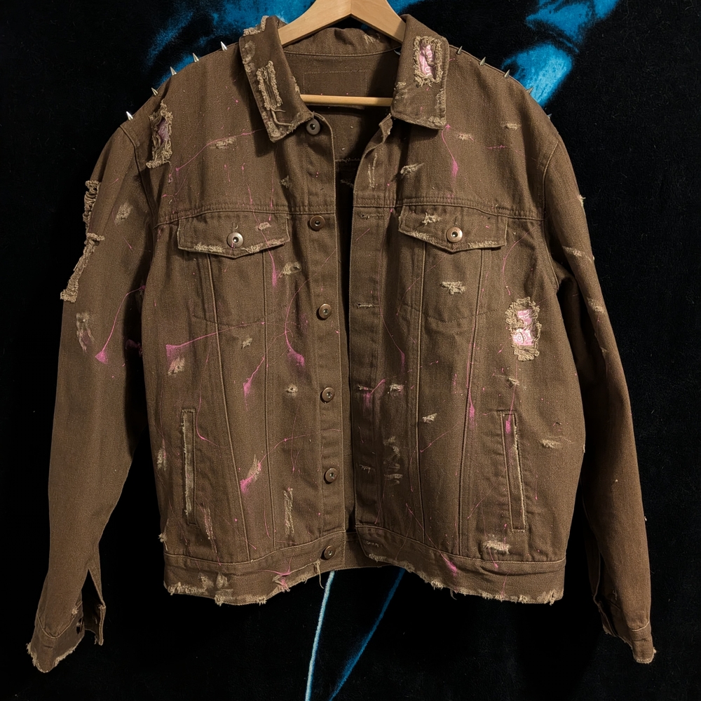 Custom Sewn "WHAM!" Denim Jacket - Picture 2 of 3